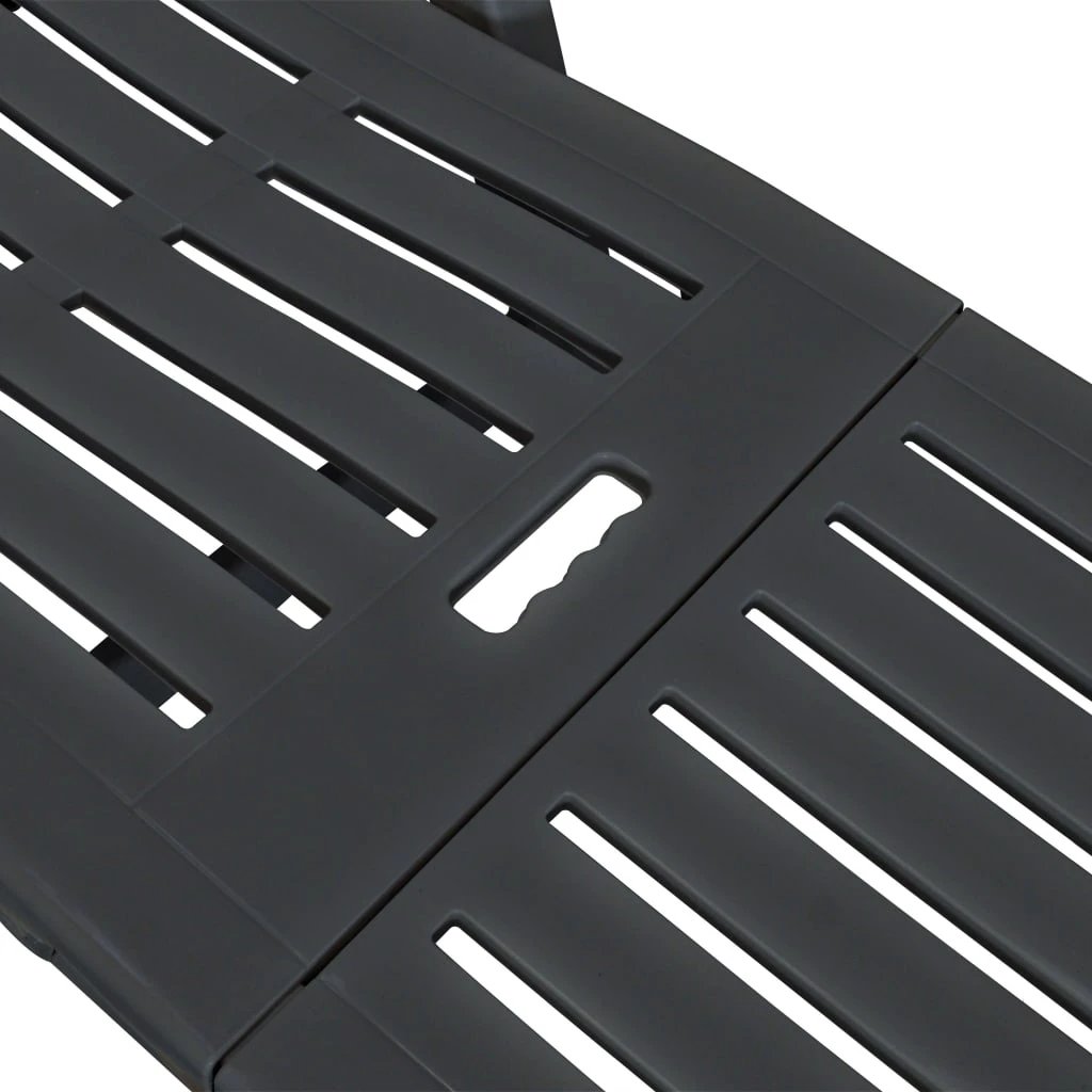 vidaXL Sun Lounger with Footrest Plastic White - Sun Lounger