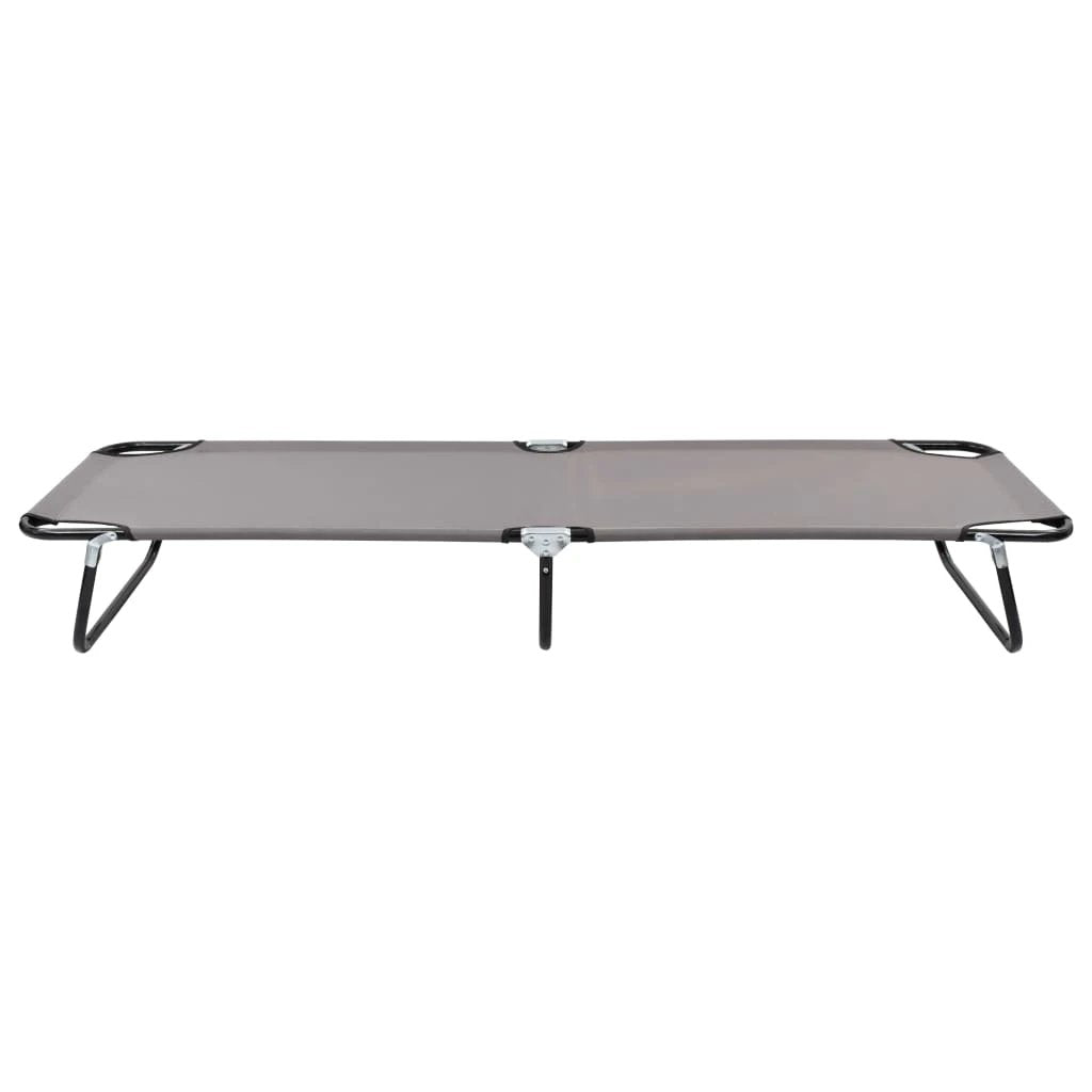 vidaXL vidaXL Folding Sun Lounger Blue Steel - Sun Lounger