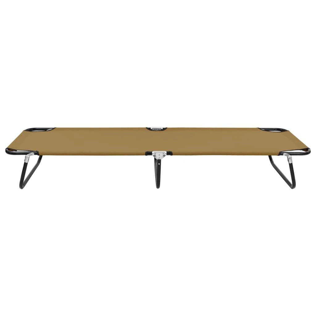 vidaXL vidaXL Folding Sun Lounger Blue Steel - Sun Lounger