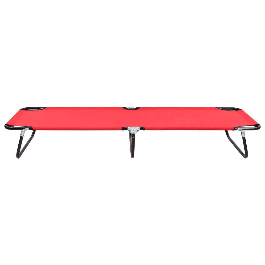 vidaXL Folding Sun Lounger Blue Steel by vidaXL