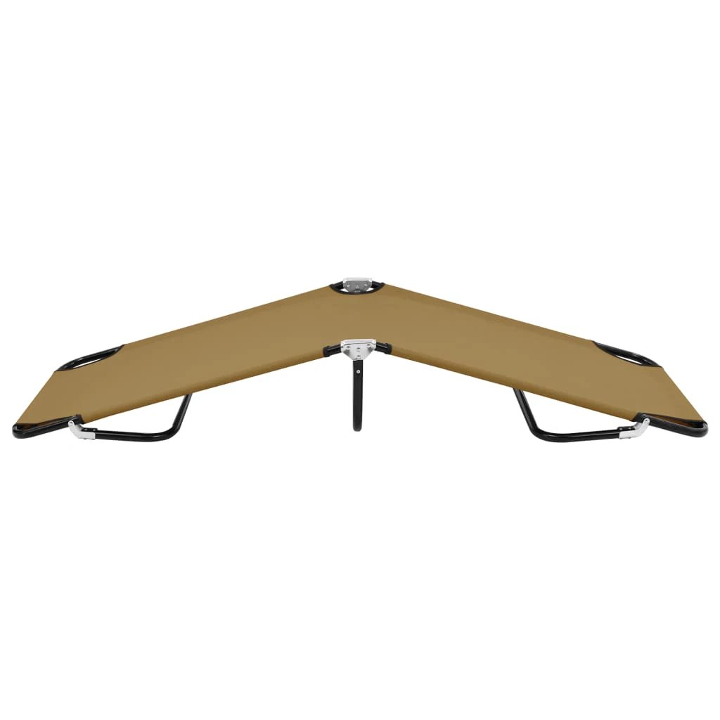 vidaXL vidaXL Folding Sun Lounger Blue Steel - Sun Lounger