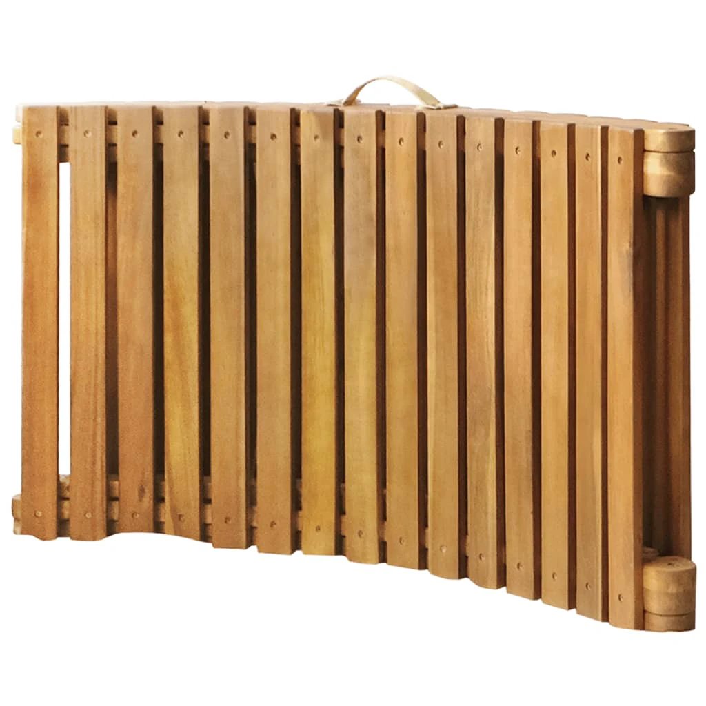 vidaXL Sun Lounger Solid Acacia Wood Brown - Sun Lounger