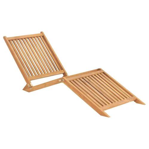 vidaXL Sun Lounger Solid Teak Wood - Sun Lounger