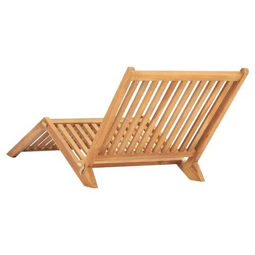 vidaXL Sun Lounger Solid Teak Wood - Sun Lounger