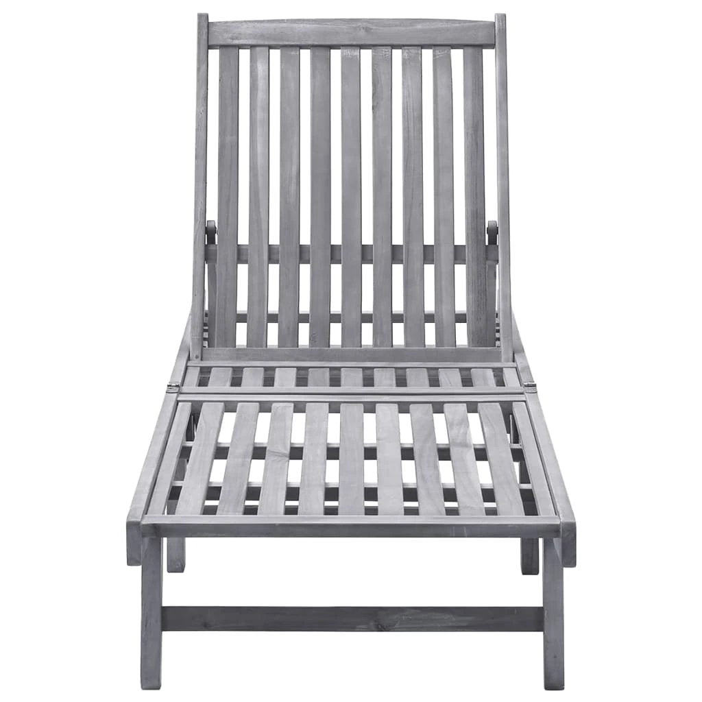 vidaXL Sun Lounger Solid Acacia Wood by vidaXL