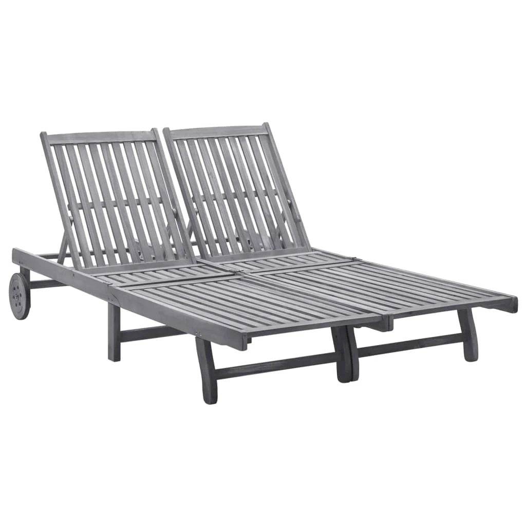 vidaXL Sun Lounger Solid Acacia Wood by vidaXL