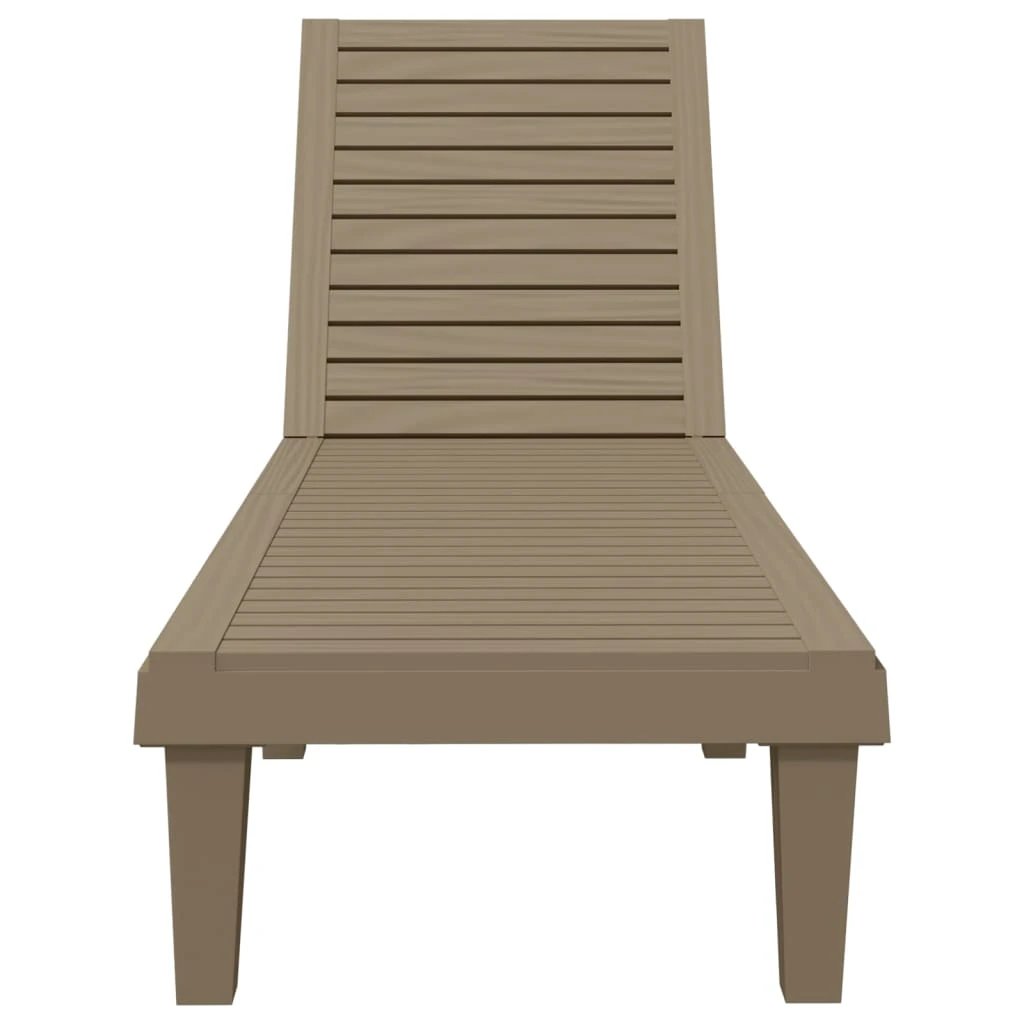 vidaXL Sun Lounger Black 155x58x83 cm Polypropylene by vidaXL