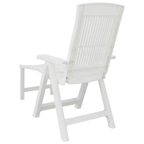 vidaXL Sun Lounger White Plastic - Sun Lounger