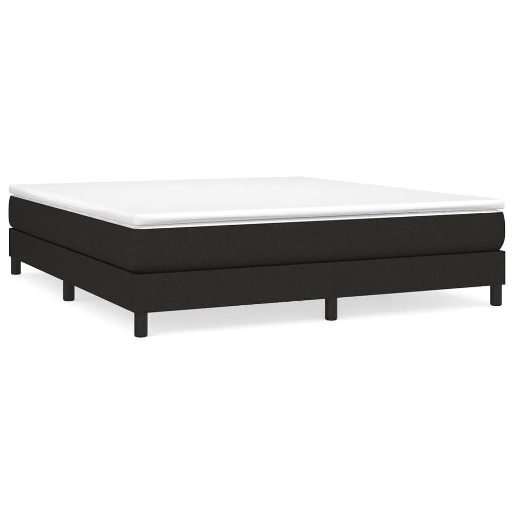 Bed Frame Black 180x200 cm vidaXL Super King Fabric by vidaXL