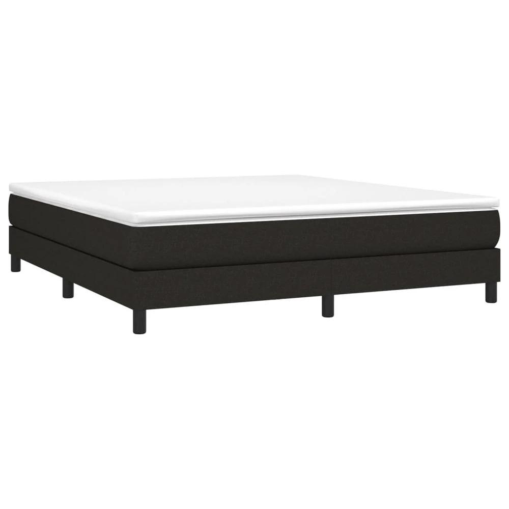 Bed Frame Black 180x200 cm vidaXL Super King Fabric by vidaXL
