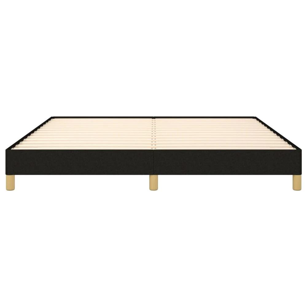 Bed Frame Black 180x200 cm vidaXL Super King Fabric by vidaXL