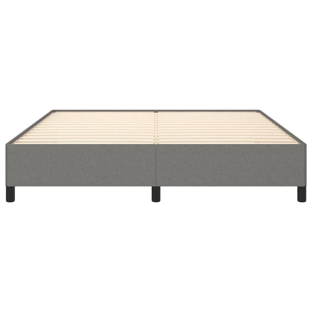 Bed Frame Dark Grey 180x200 cm vidaXL Super King Fabric by vidaXL
