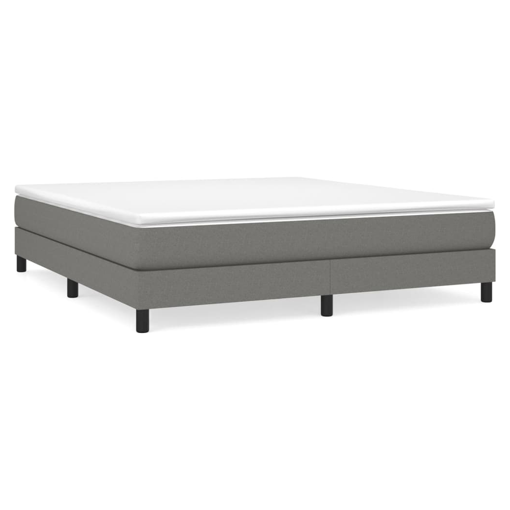 vidaXL Bed Frame Dark Grey 180x200 cm vidaXL Super King Fabric - Uncategorized Super King Size