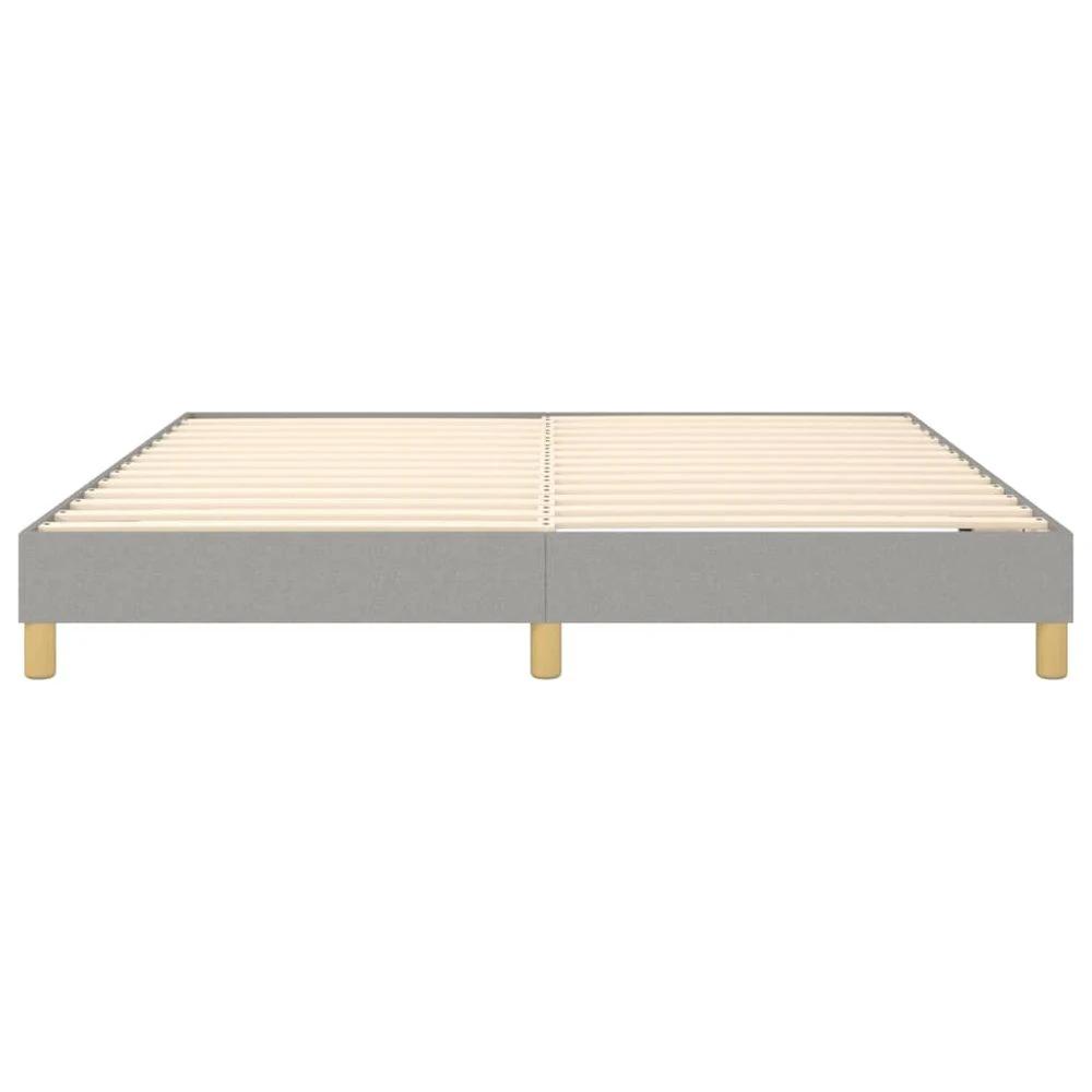 Bed Frame Light Grey 180x200cm vidaXL Super King Fabric by vidaXL