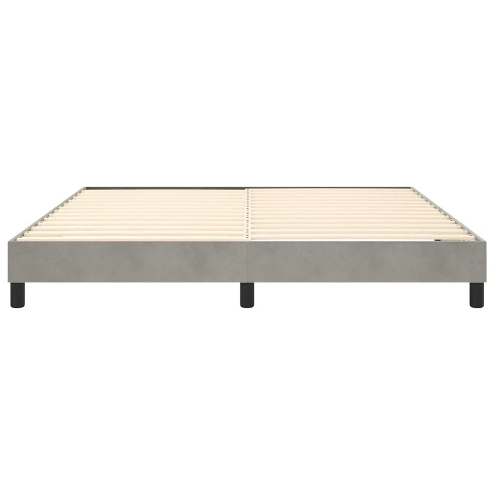 Bed Frame Light Grey 180x200cm vidaXL Super King Velvet by vidaXL