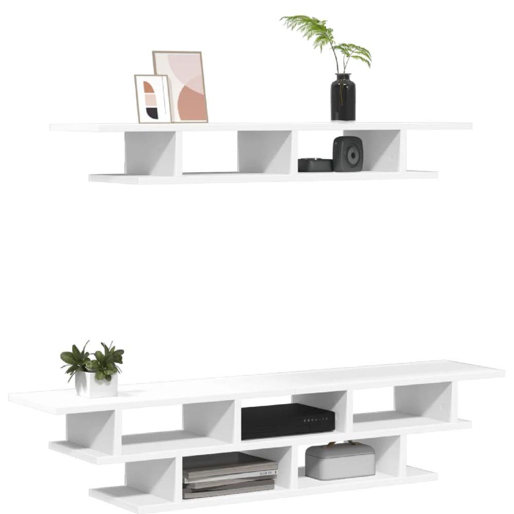 TV Wall Units White vidaXL Engineered Wood by vidaXL