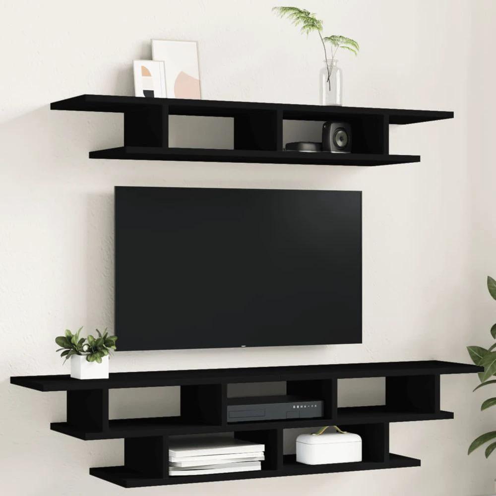 TV Wall Units White vidaXL Engineered Wood by vidaXL