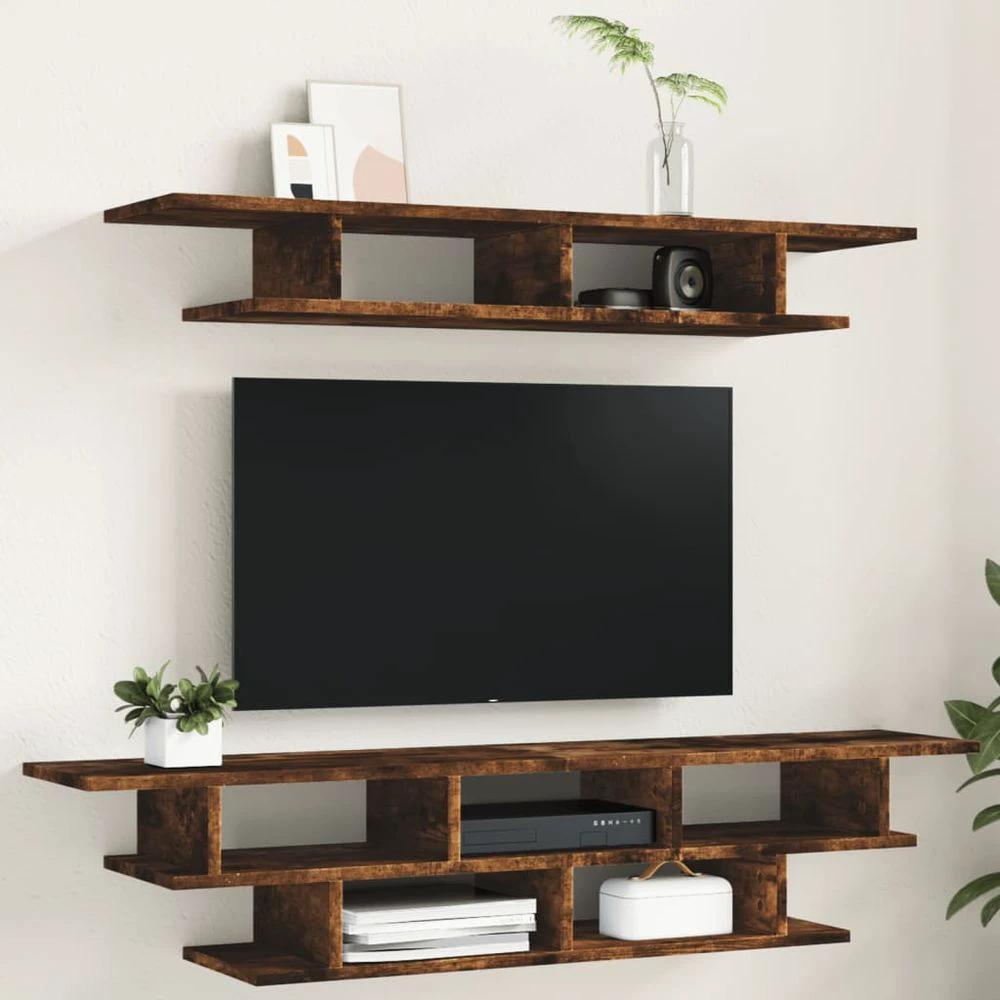 TV Wall Units White vidaXL Engineered Wood by vidaXL