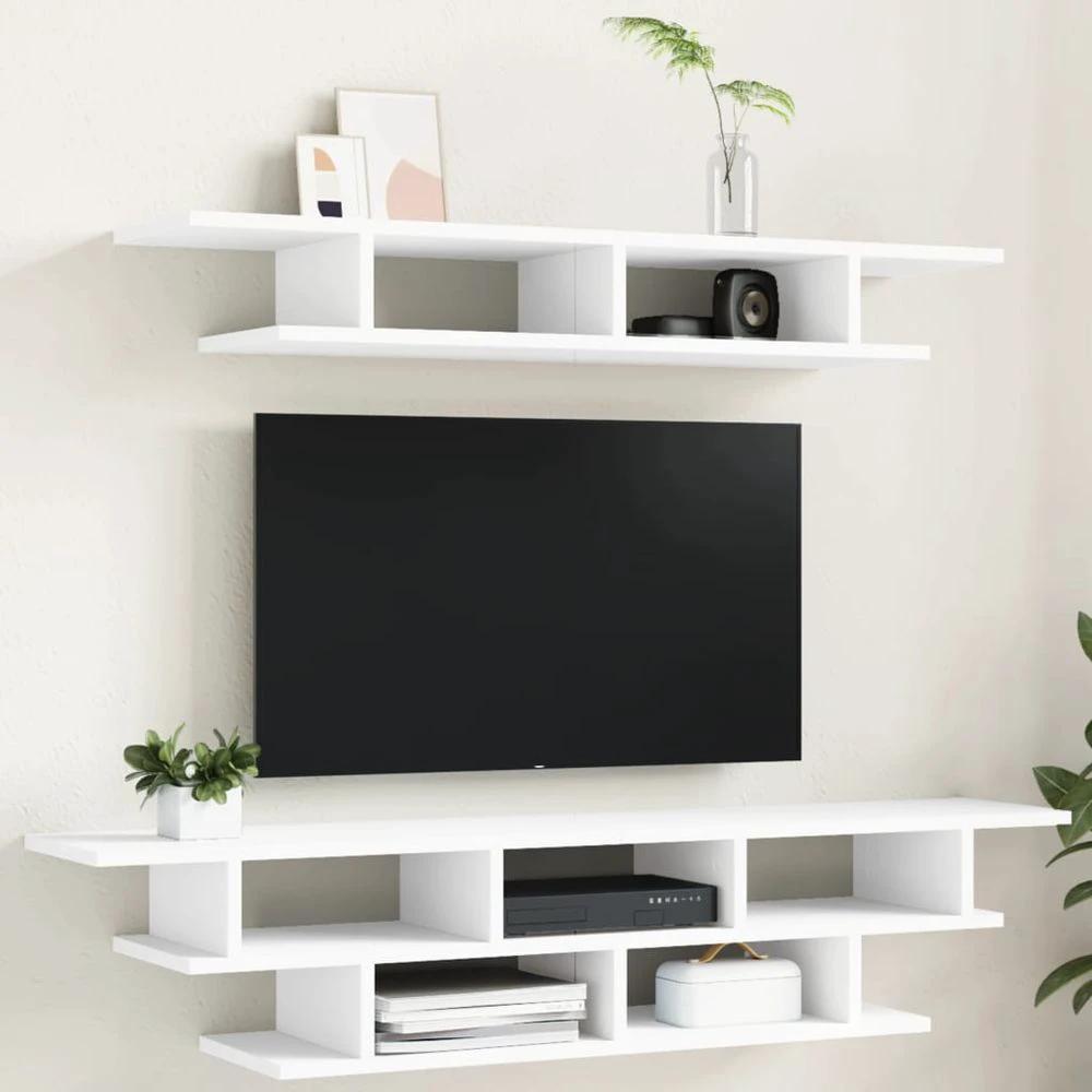 TV Wall Units White vidaXL Engineered Wood by vidaXL