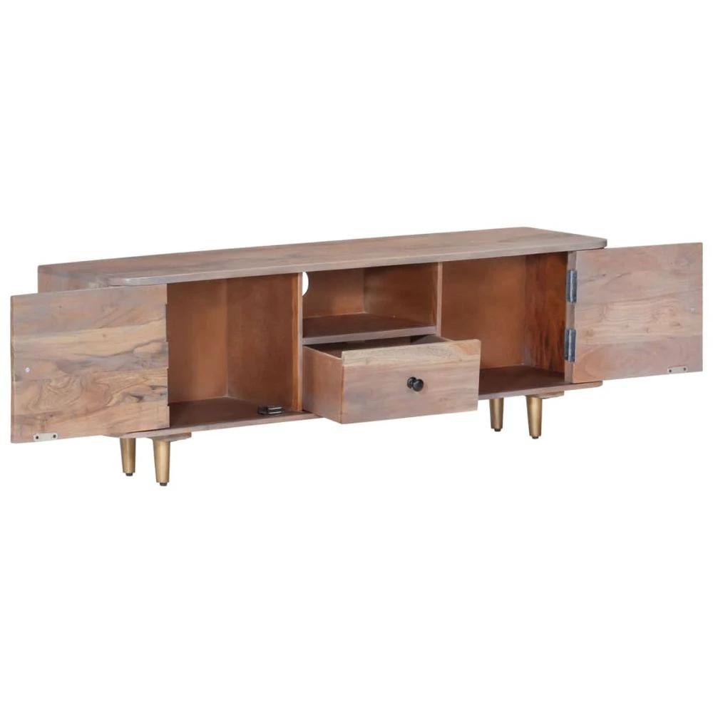 TV Cabinet 118x30x40 cm vidaXL Solid Acacia Wood by vidaXL
