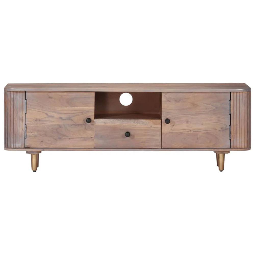 TV Cabinet 118x30x40 cm vidaXL Solid Acacia Wood by vidaXL