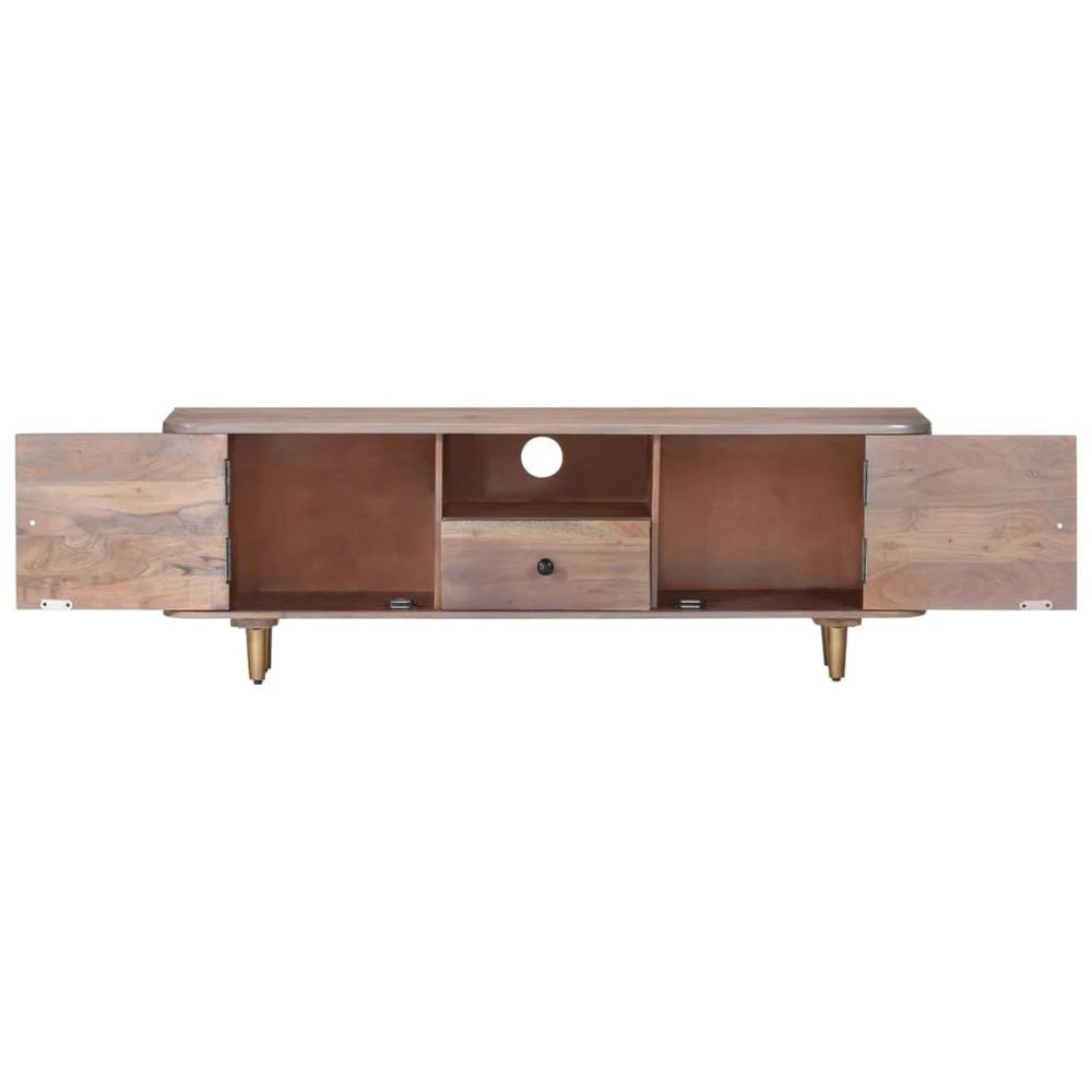 TV Cabinet 118x30x40 cm vidaXL Solid Acacia Wood by vidaXL