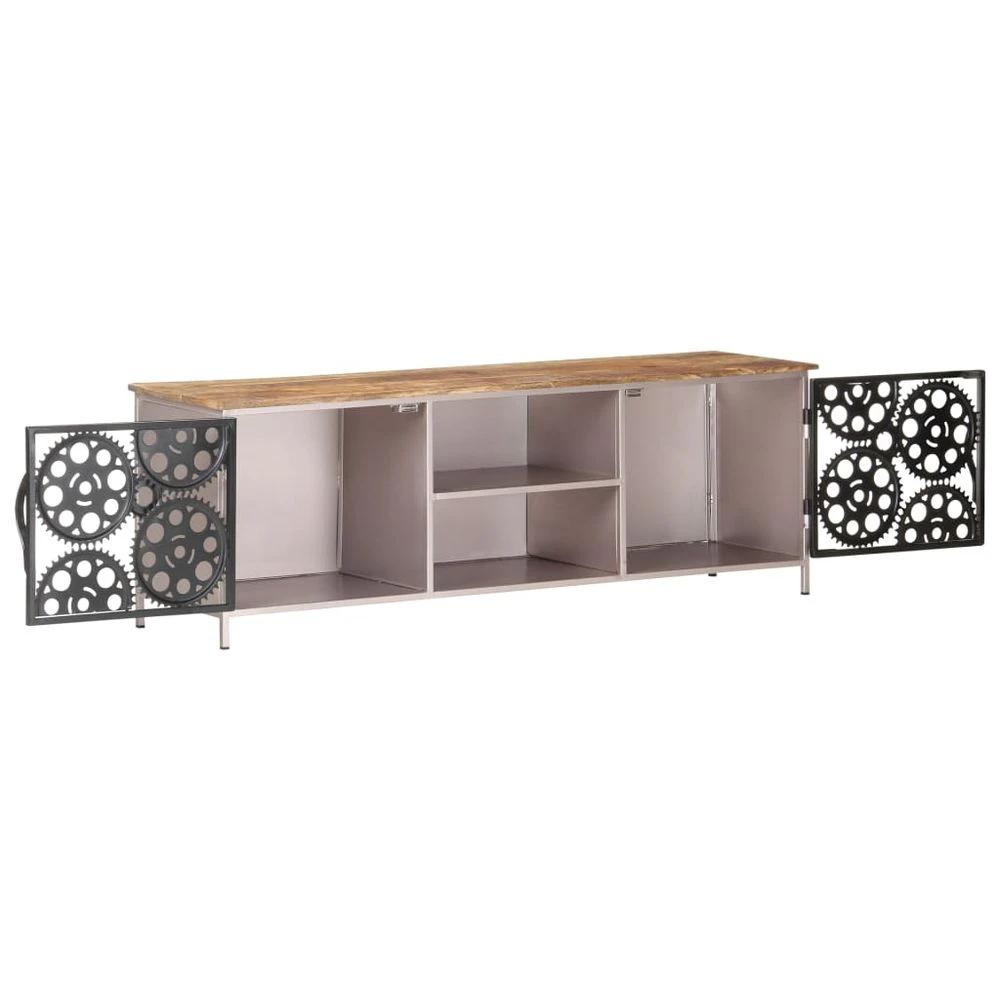 TV Cabinet 120x30x40 cm vidaXL Rough Mango Wood by vidaXL