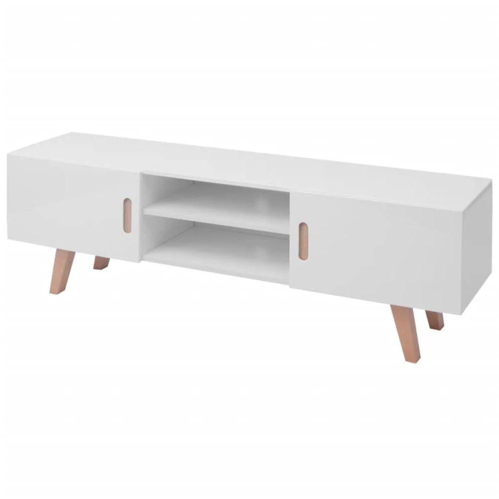 TV Stand MDF 150x35x48.5 cm vidaXL High Gloss White by vidaXL