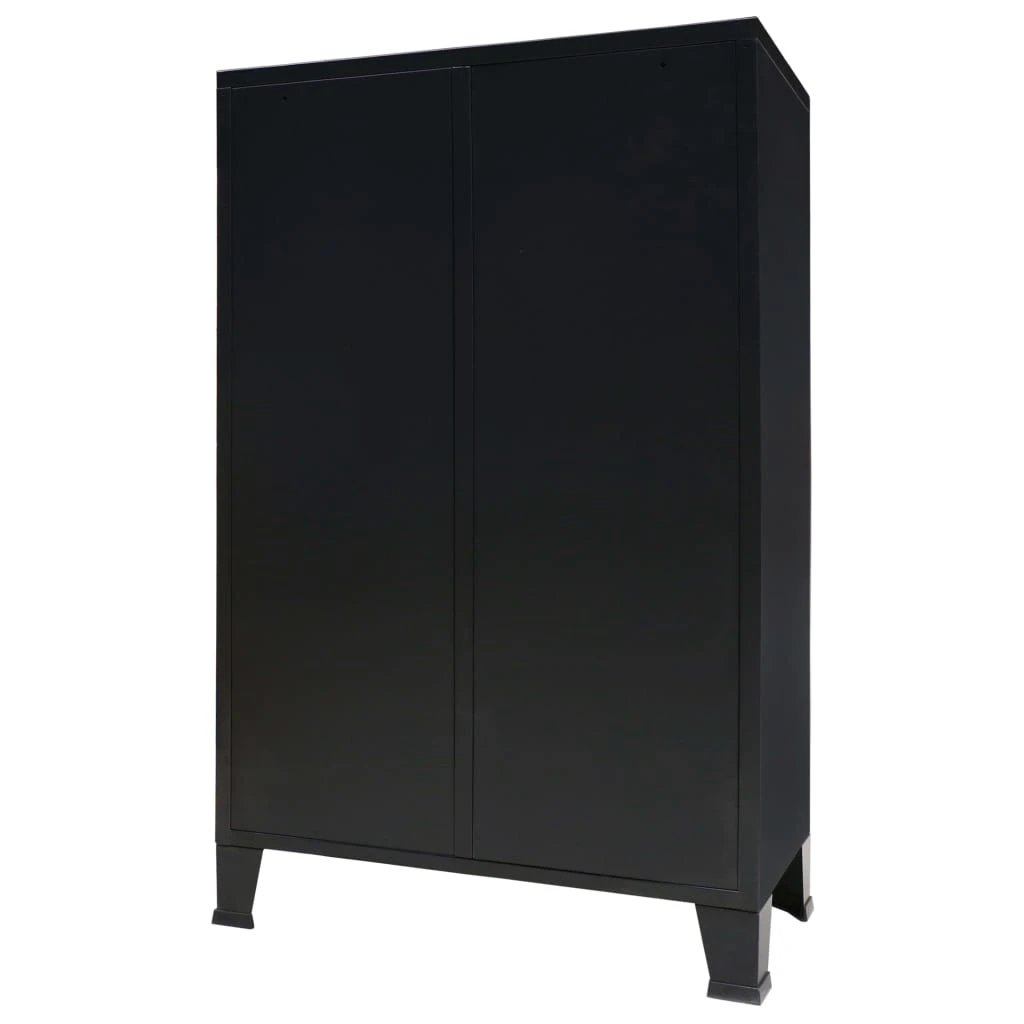 vidaXL Industrial Wardrobe White 67x35x107 cm Steel - Wardrobe