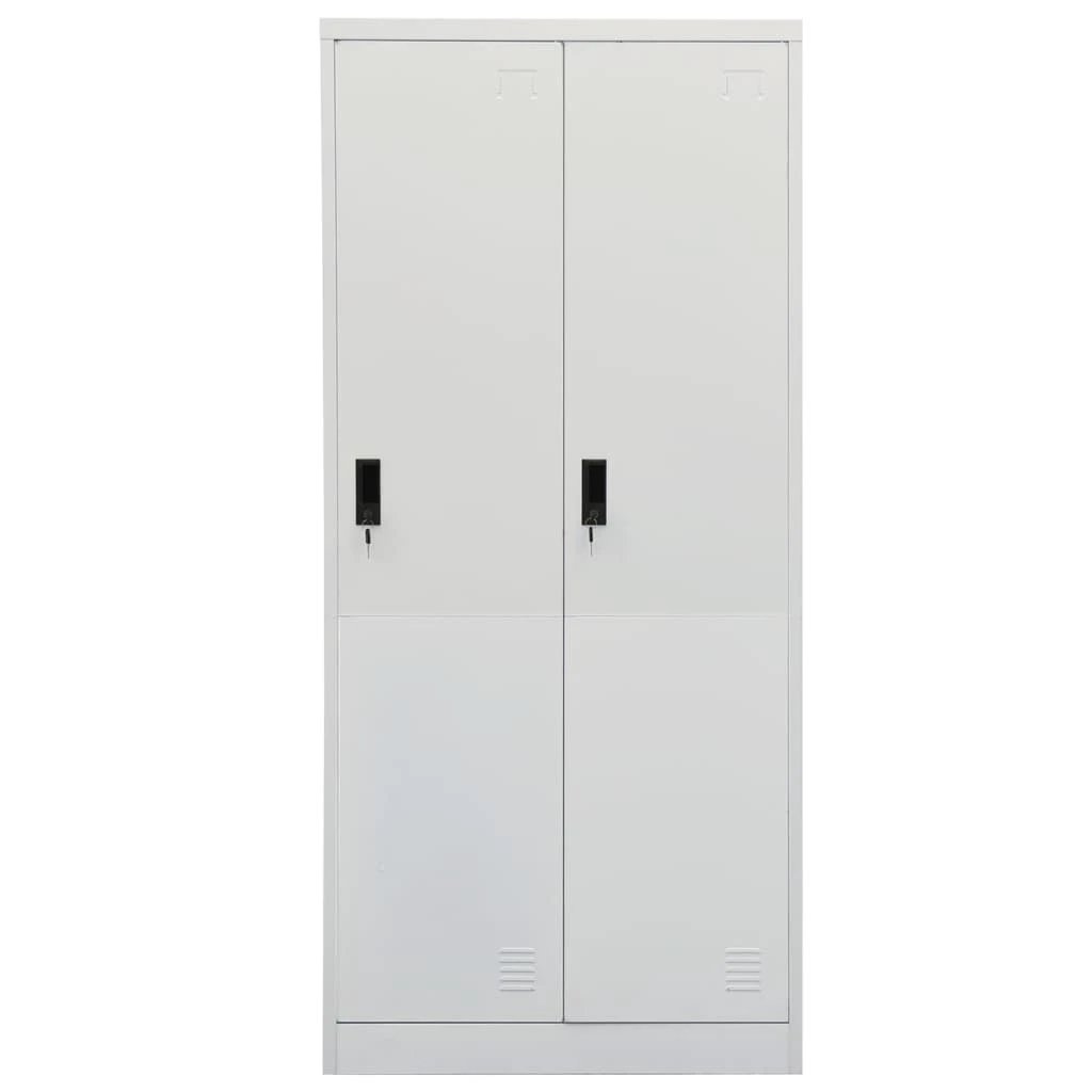 vidaXL Wardrobe White 80x50x180 cm Steel by vidaXL