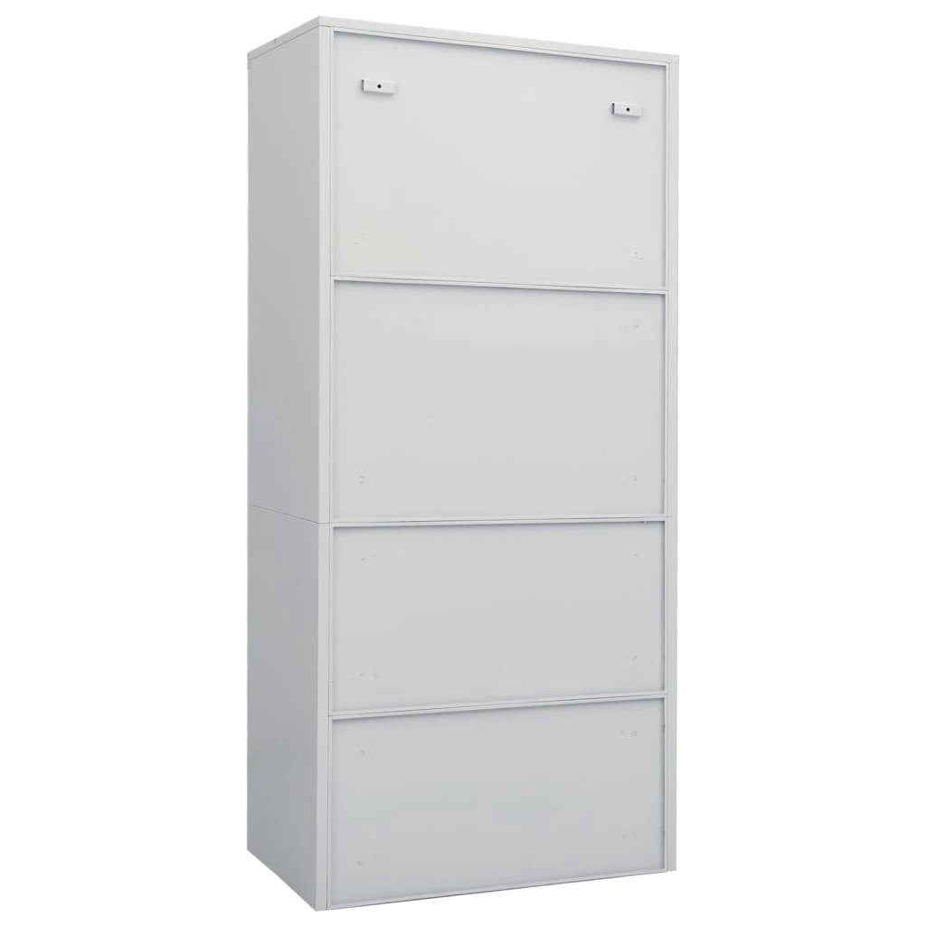 vidaXL Wardrobe White 80x50x180 cm Steel - Wardrobe