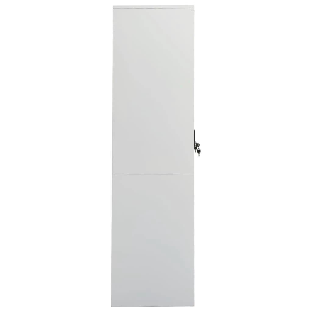 vidaXL Wardrobe White 80x50x180 cm Steel - Wardrobe