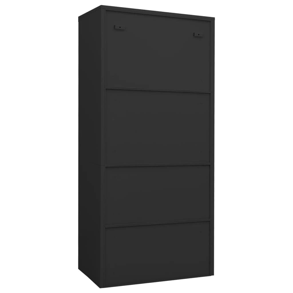 vidaXL Wardrobe White 80x50x180 cm Steel by vidaXL