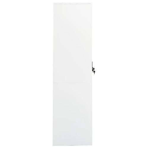 vidaXL Wardrobe White 80x50x180 cm Steel by vidaXL