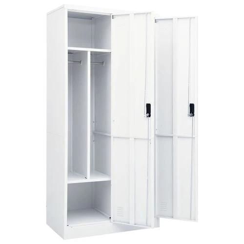 vidaXL Wardrobe White 80x50x180 cm Steel by vidaXL