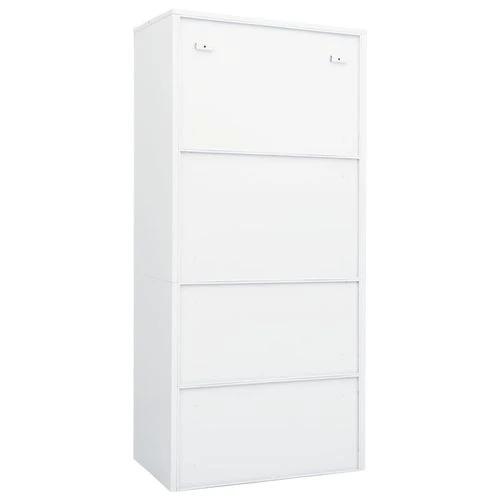 vidaXL Wardrobe White 80x50x180 cm Steel by vidaXL