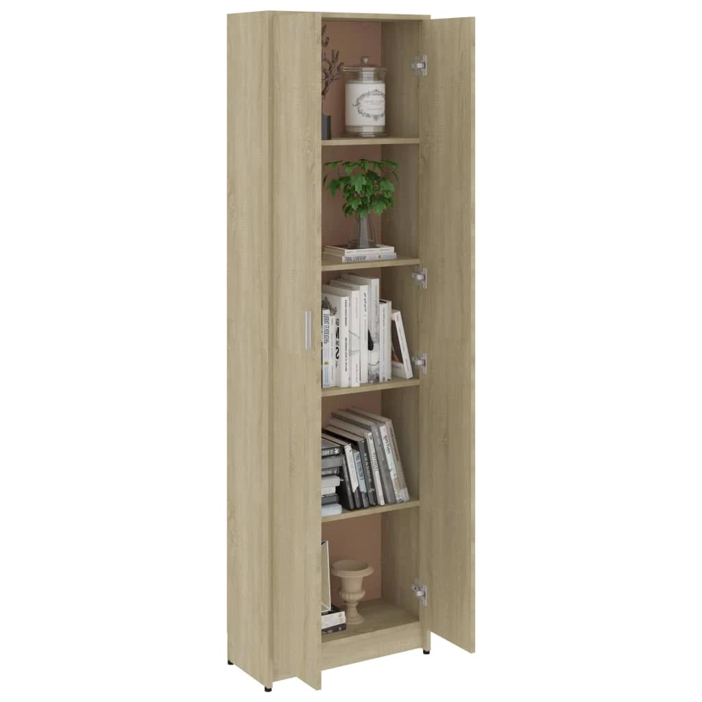 vidaXL Hallway Wardrobe Smoked Oak 55x25x189 cm Engineered Wood - Wardrobe