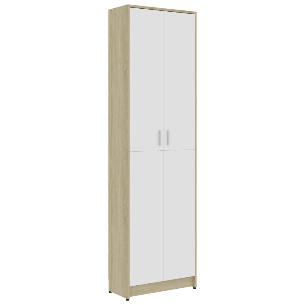 vidaXL Hallway Wardrobe Smoked Oak 55x25x189 cm Engineered Wood by vidaXL