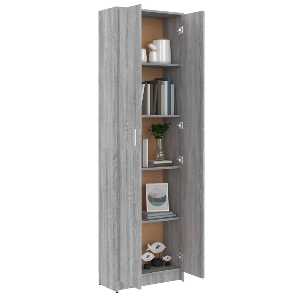 vidaXL Hallway Wardrobe Smoked Oak 55x25x189 cm Engineered Wood - Wardrobe