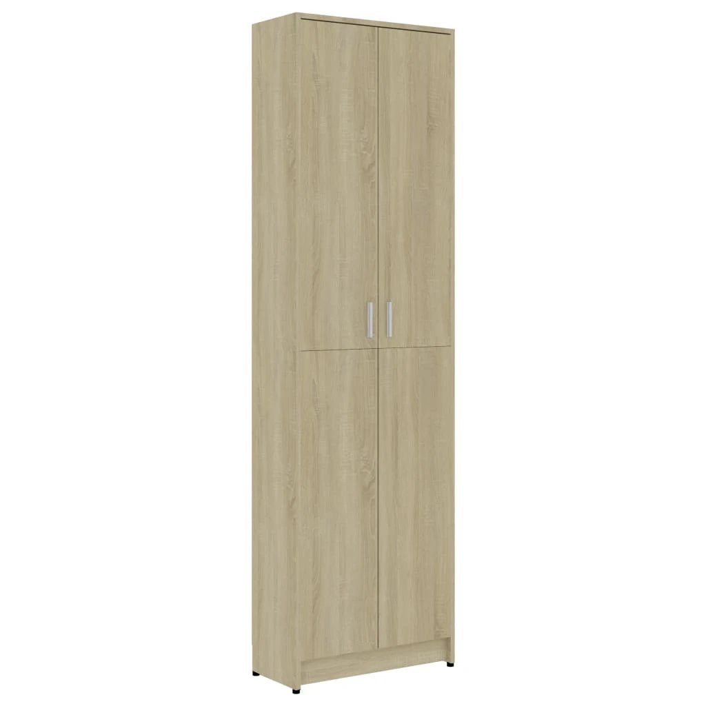 vidaXL Hallway Wardrobe Smoked Oak 55x25x189 cm Engineered Wood - Wardrobe