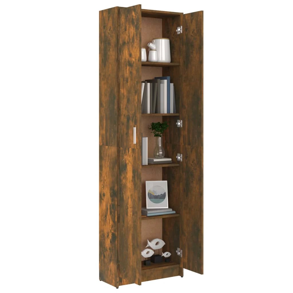 vidaXL Hallway Wardrobe Smoked Oak 55x25x189 cm Engineered Wood - Wardrobe