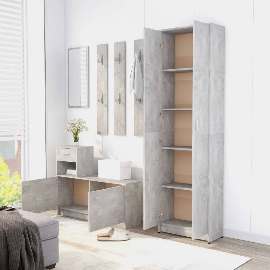vidaXL Hallway Wardrobe Smoked Oak 55x25x189 cm Engineered Wood by vidaXL