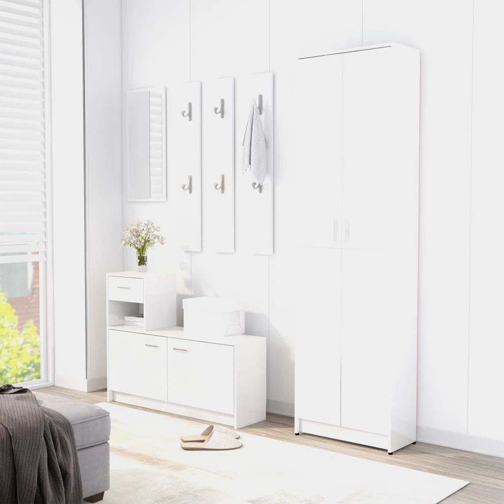 vidaXL Hallway Wardrobe Smoked Oak 55x25x189 cm Engineered Wood - Wardrobe