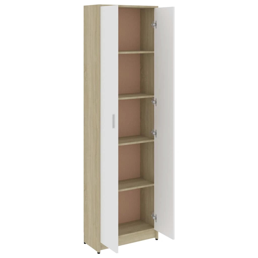 vidaXL Hallway Wardrobe Smoked Oak 55x25x189 cm Engineered Wood by vidaXL