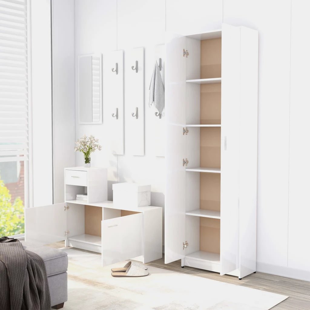 vidaXL Hallway Wardrobe Smoked Oak 55x25x189 cm Engineered Wood - Wardrobe