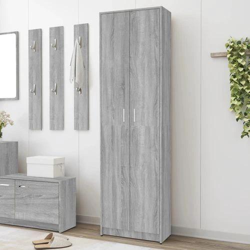 vidaXL Hallway Wardrobe Smoked Oak 55x25x189 cm Engineered Wood by vidaXL