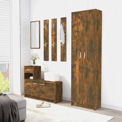 vidaXL Hallway Wardrobe Smoked Oak 55x25x189 cm Engineered Wood by vidaXL