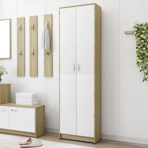 vidaXL Hallway Wardrobe Smoked Oak 55x25x189 cm Engineered Wood by vidaXL