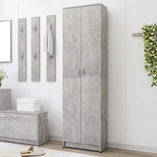 vidaXL Hallway Wardrobe Smoked Oak 55x25x189 cm Engineered Wood by vidaXL