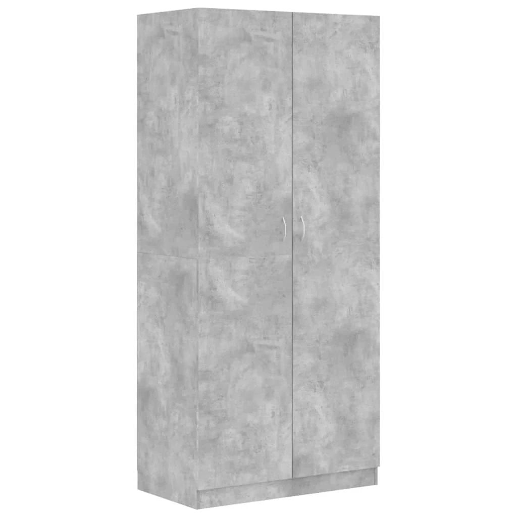 vidaXL Wardrobe Smoked Oak 90x50x200 cm Engineered Wood by vidaXL